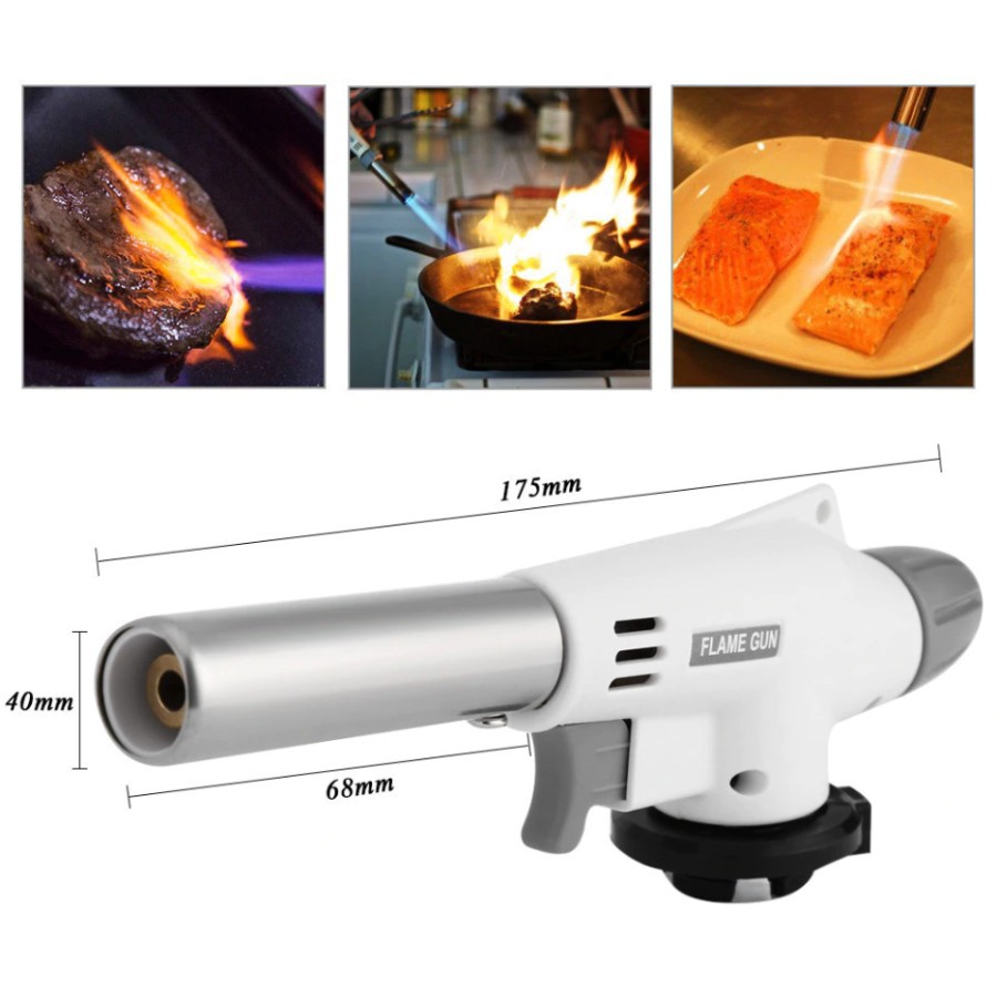 Kepala Portable Gas Torch Flame Gun Butane Blow Torch Gun alat las heating mentai brulee aburi