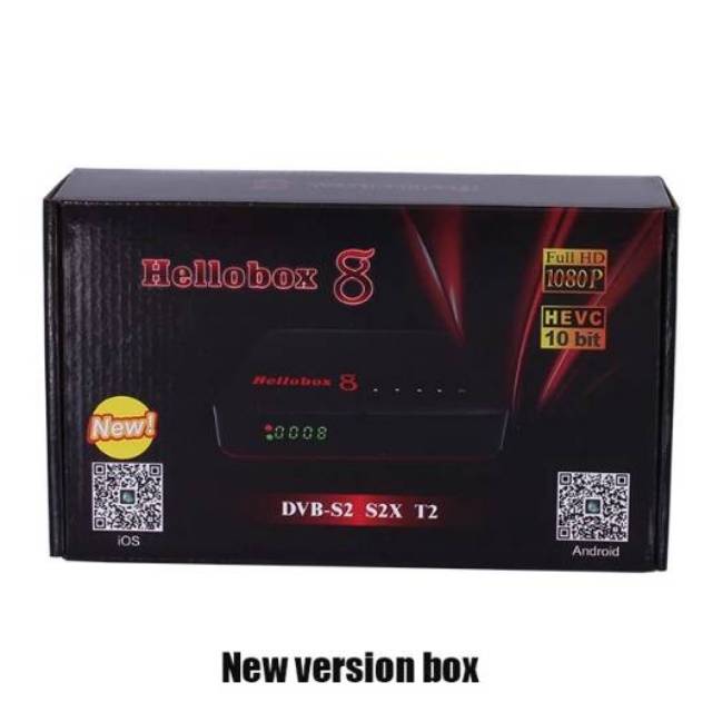HELLOBOX 8 SCAM 1 TAHUN DVB-S2 S2X T2 H.265  Built-in WiFi  Auto biss key PowerVu cccam 