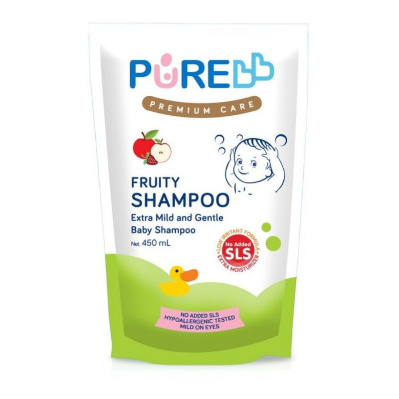 Pure Baby Shampoo Refill 450ml Fruity Freshy