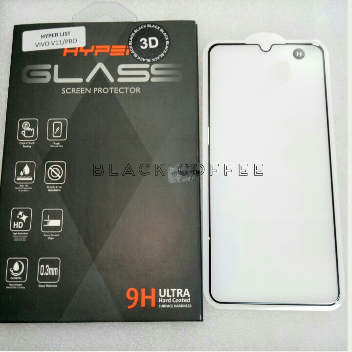 Tempered glass full VIVO V19 V17pro/V15pro/V11pro V15/V11 S1/Z1 PRO screen guard HYPER LIST