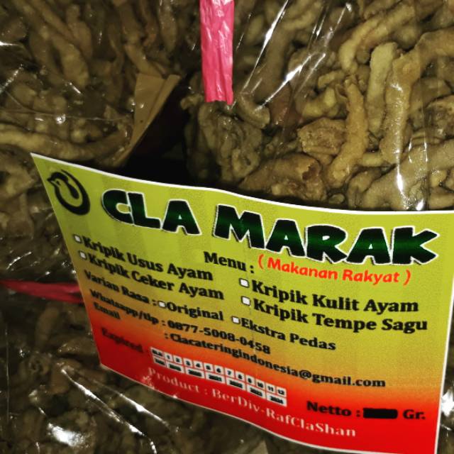

Keripik usus ayam super crispy