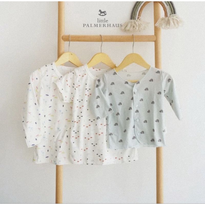 Little Palmerhaus Little Wear Shoulder Button Long Sleeves - Setelan Lengan Panjang Kancing Pundak