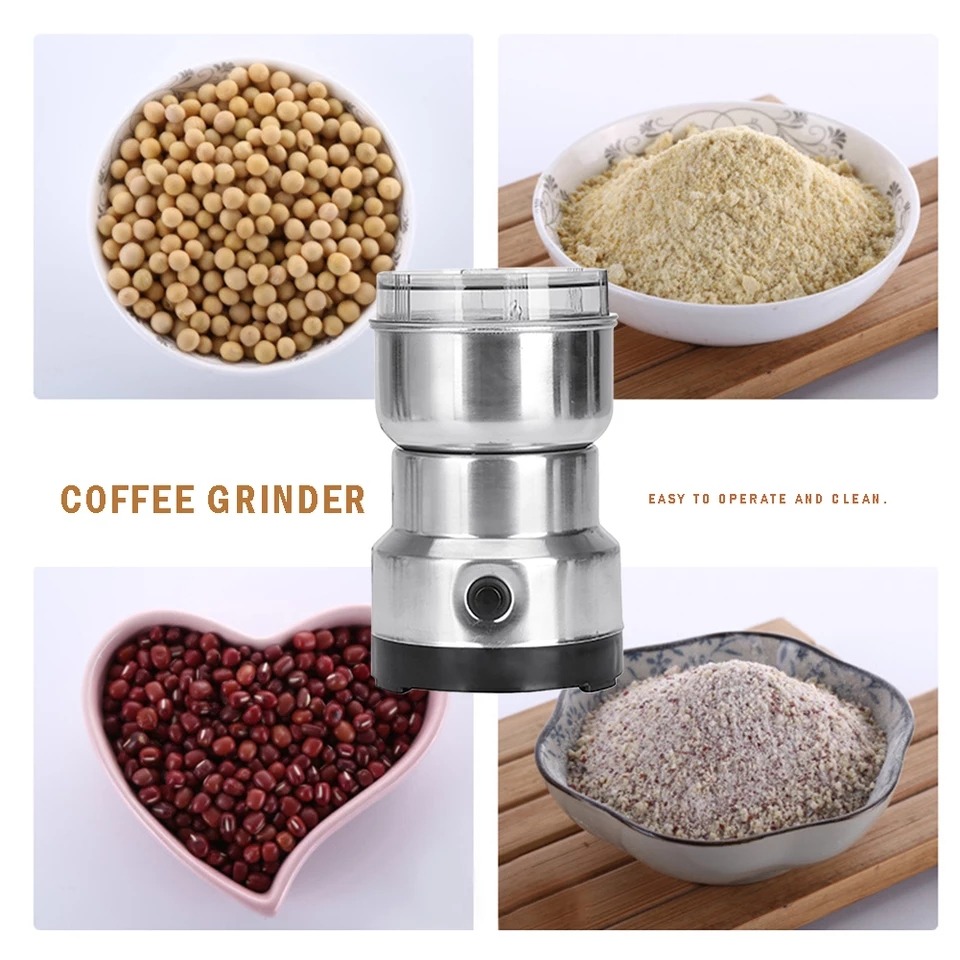 Alat Penggiling Kopi Stainles Steel Elektrik Coffee Grinder Blender