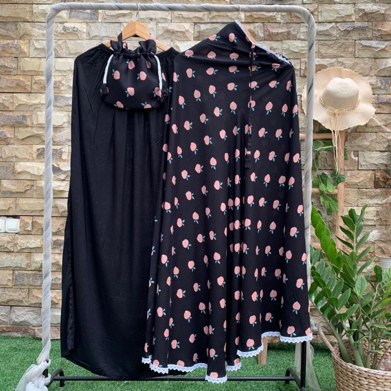 mukena marissa/mukena katun rayon/rayon viscos/mukena adem