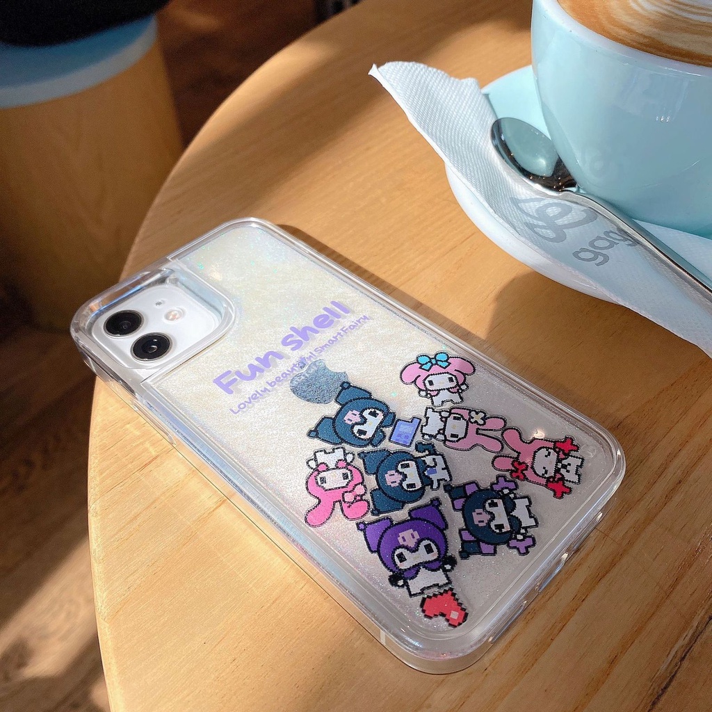 FH25 Hello Kitty Casing Case Air water glitter for Iphone 13 Pro Max