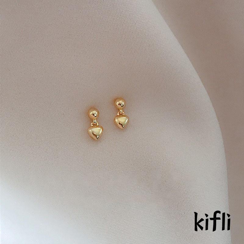 Anting Bentuk Hati Kecil Desain Niche Untuk Wanita