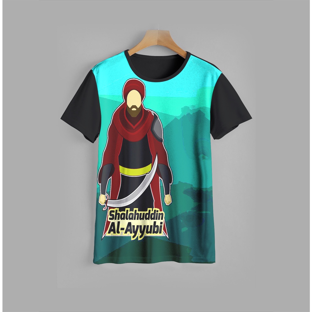 Kaos l baju anak muslim 3D Salahuddin Al Ayyubi 2