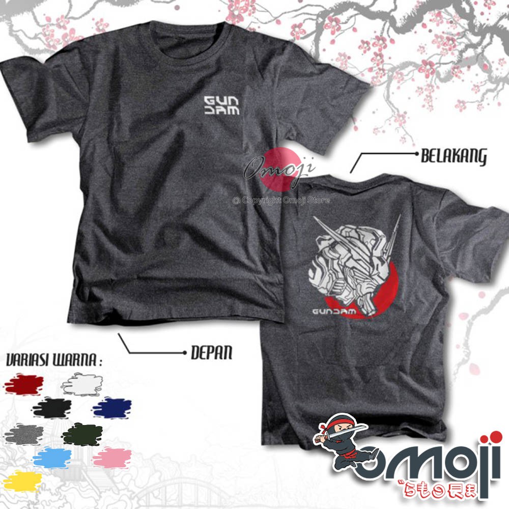 Kaos Anime Gundam Nobel Tshirt Manga Jepang Premium - Baju Distro Omoji 4433