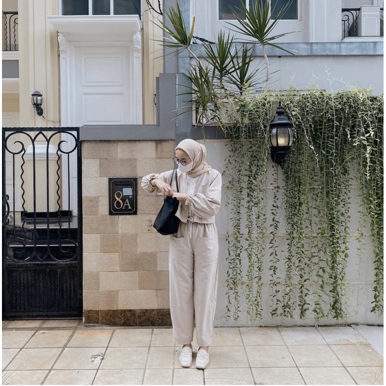 Aruna One Set-Khaki