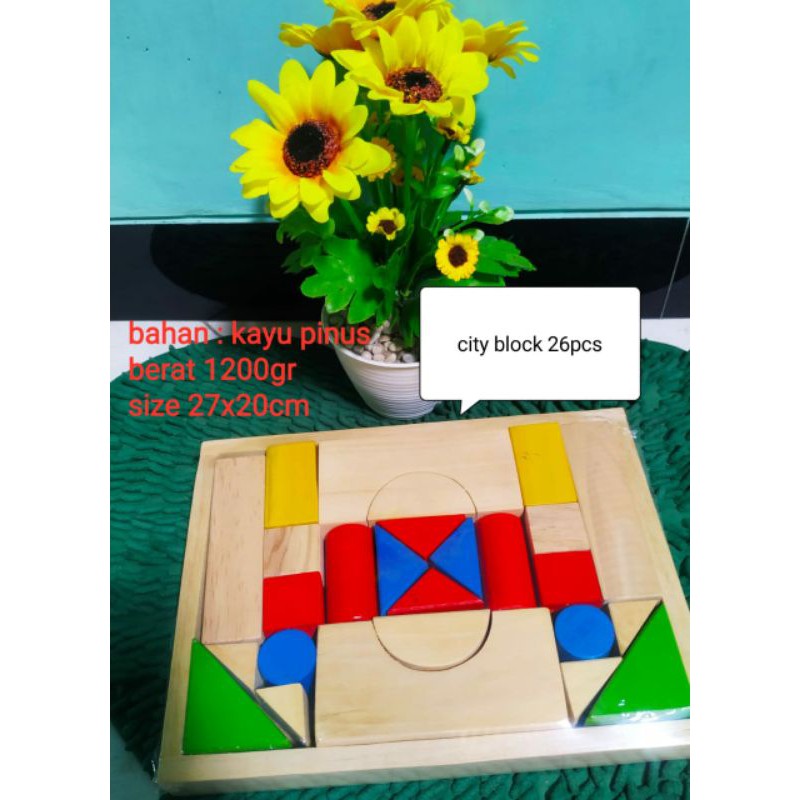 city block mainan kayu