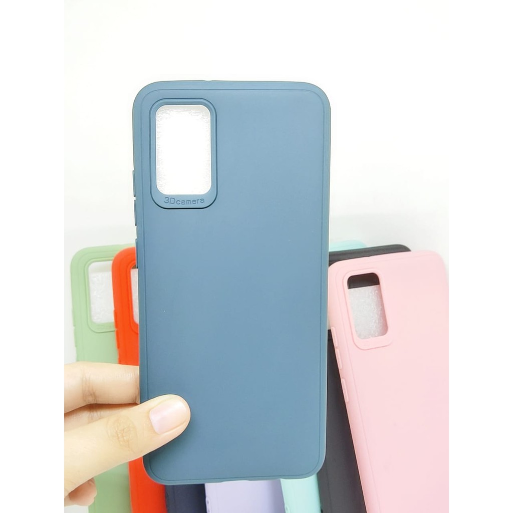 SoftCase Warna Warni Samsung A02S A025F 6.5 Inch with 3D Camera Casing Candy Macaron Pelindung Camer