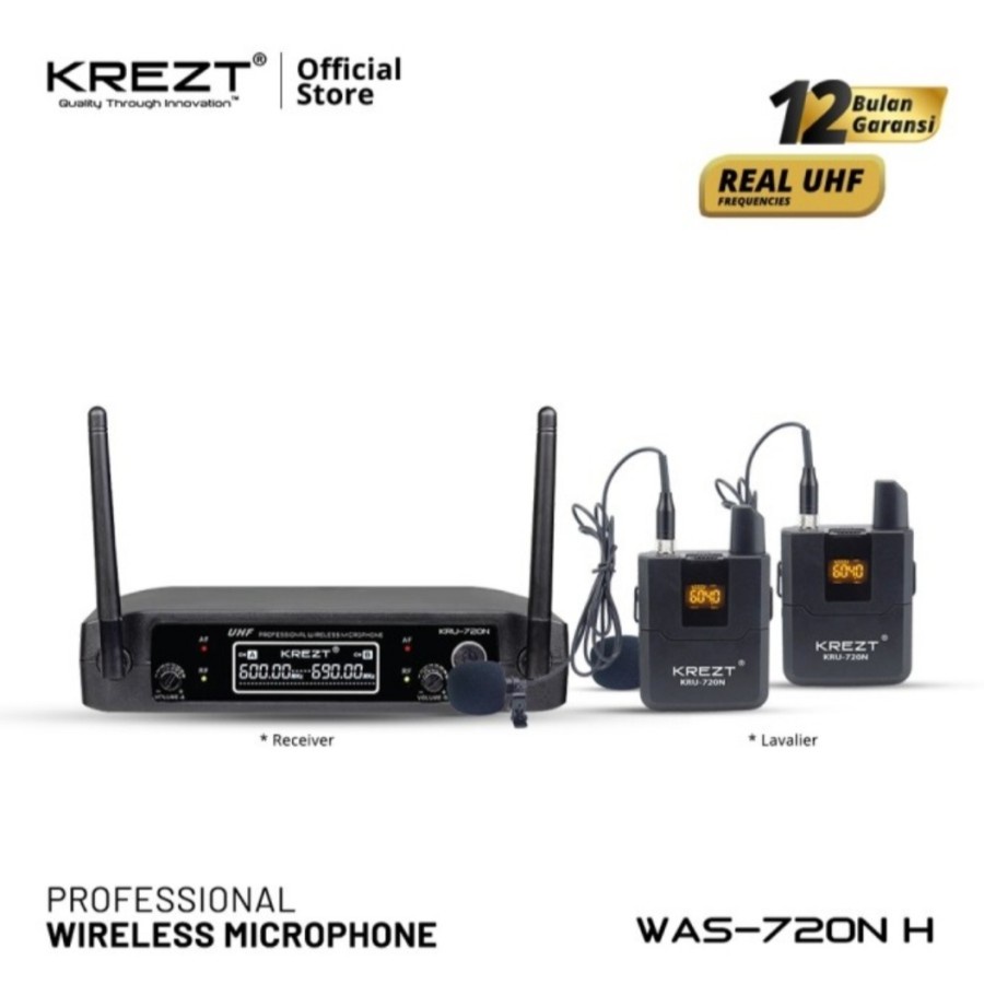 Microphone - Mic Wireless KREZT KRU 720N KRU720N ORIGINAL
