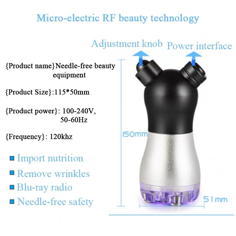 PORTABLE MESSO NON NEEDLE PHOTON REJUVENATION MESOTHERAPY PHOTON HOT//ALAT SETRIKA WAJAH