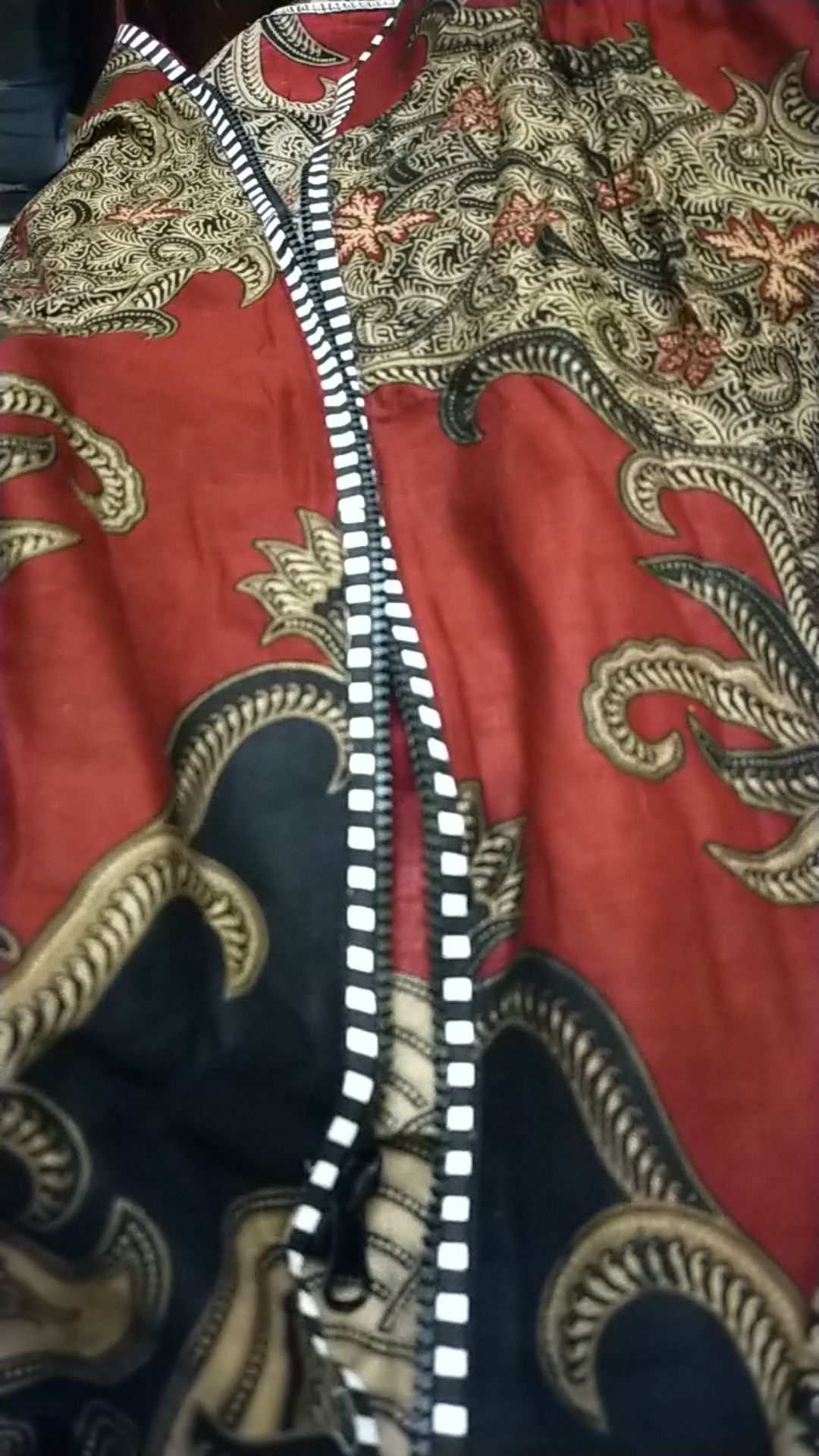 Tey-17 Batik Wanita Asj Sa Hrb026 Kenongo Kemeja Tosca Pendek