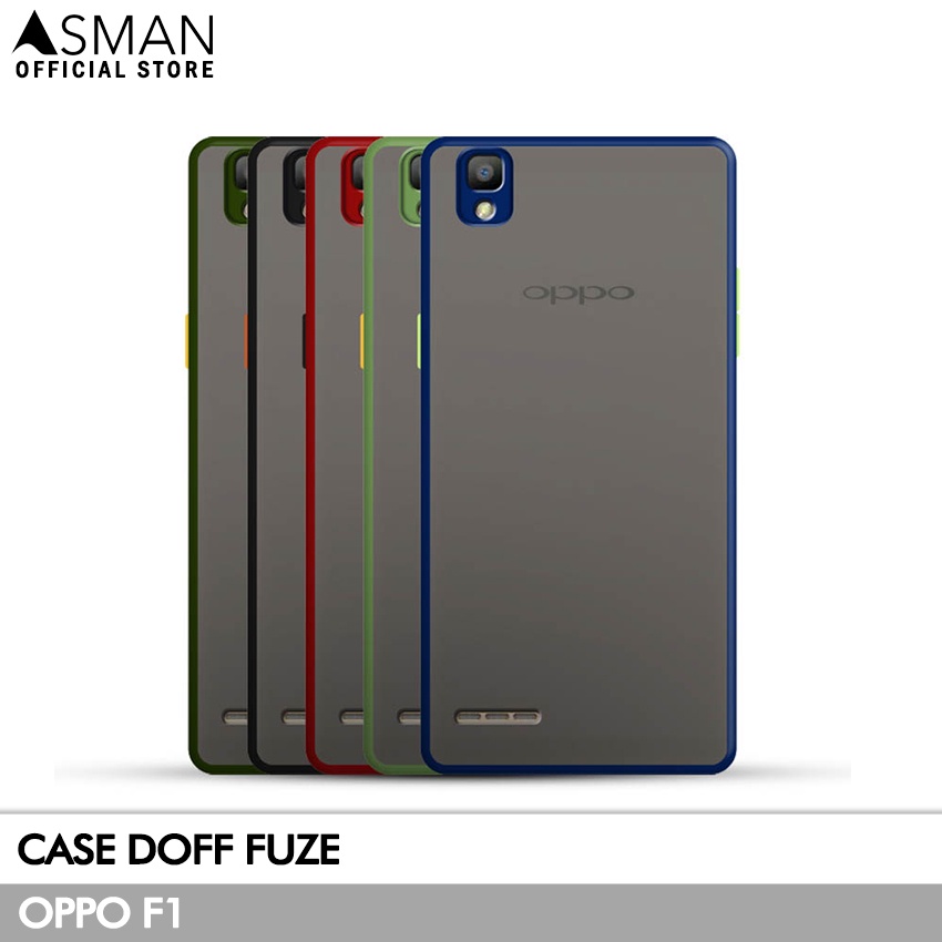 Asman Case Oppo F1 Doff Fuze Premium Shield Protector