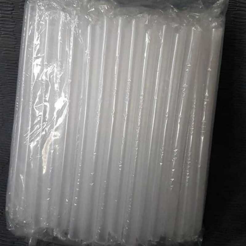 Sedotan Buble 8 mm Bening Transparant Higienis - Sedotan Plastik Boba ( 100 pc)