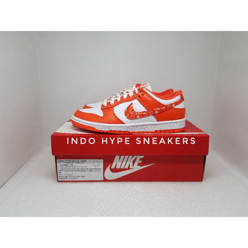 Nike Dunk Low ORANGE PAISLEY Womens