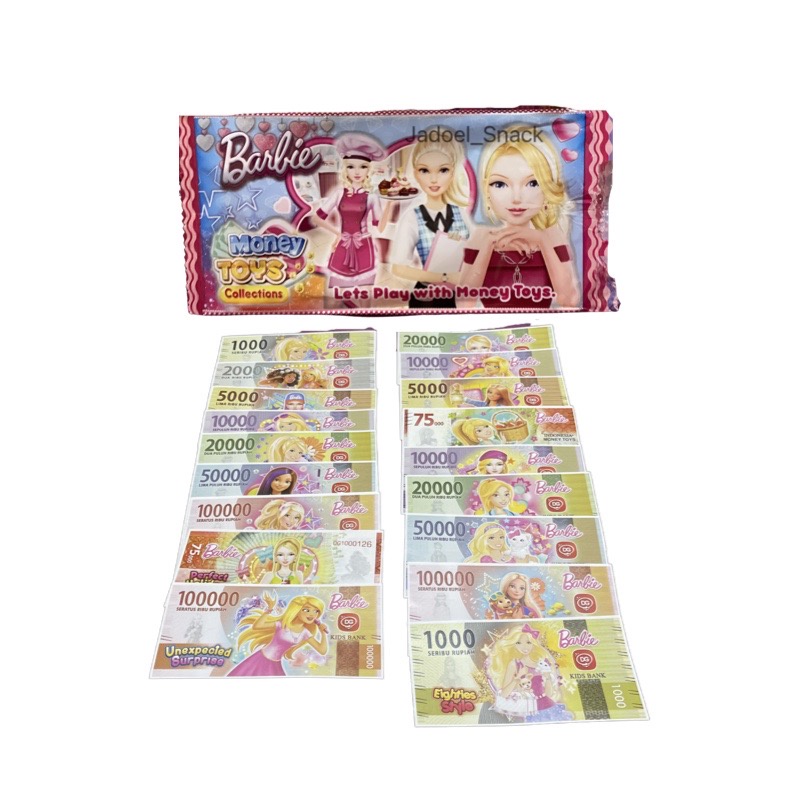 Mainan Uang uangan Karakter - Mainan Duit Duitan - Money Toys by Jadoel Snack