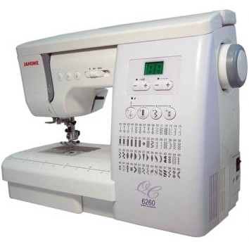 Janome 6260QC Mesin Jahit Digital - Putih Ungu