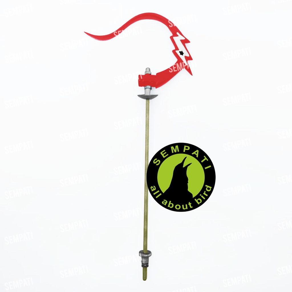 GANTUNGAN SANGKAR BURUNG LIPAT PETIR CANTOLAN GANTUNGAN KANDANG BURUNG MURAI KOTAK LOVEBIRD GTGPT-MERAH