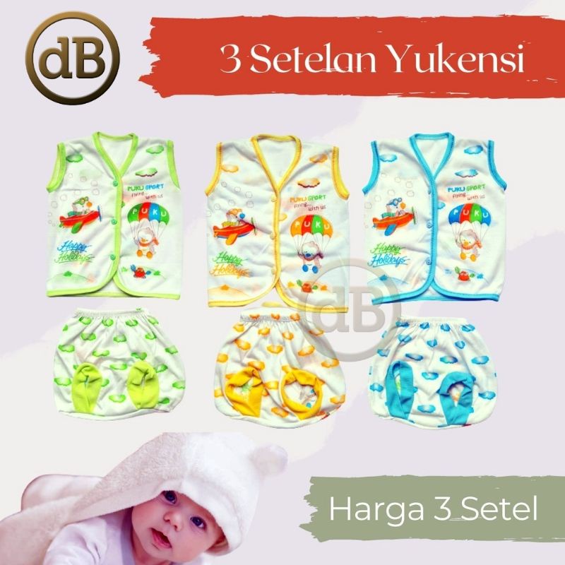 Setelan Baju Bayi Baru Lahir Unisex Setelan Baby Newborn Murah Harga Grosir