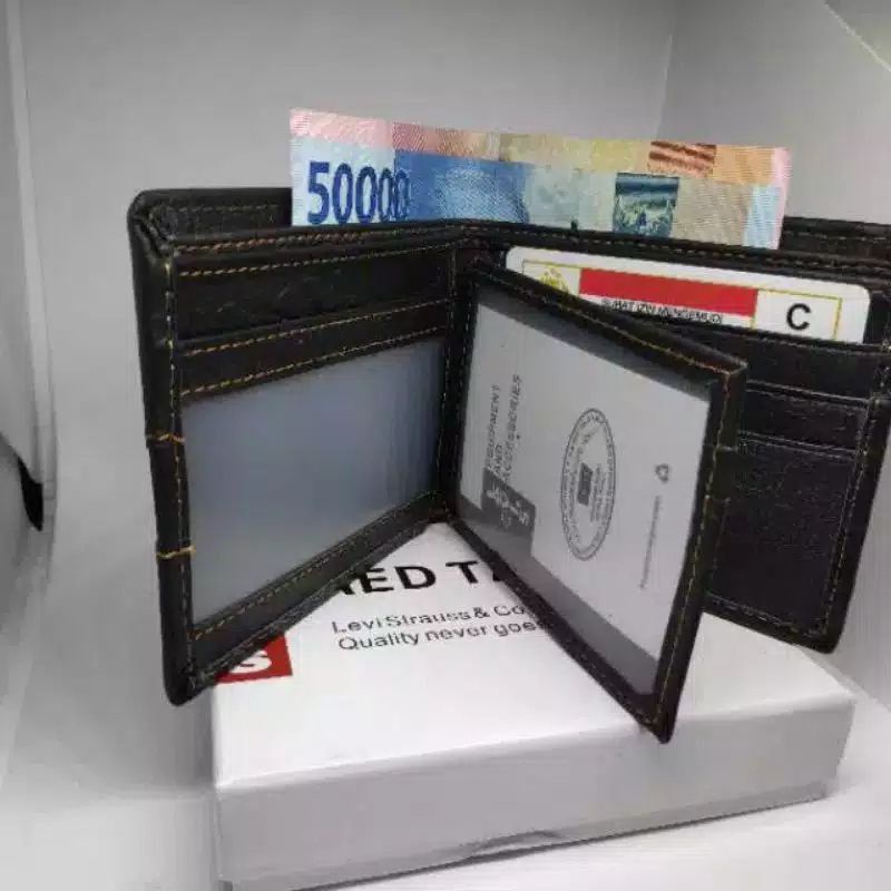 PROMO Dompet Kulit Pria 100% Kulit Asli Garut,Dompet Kulit redtab Kulit Sapi asli