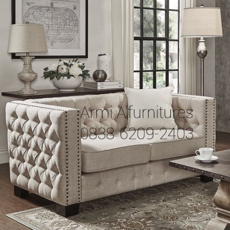 Sofa Seribu Kancing 2+1+meja / NERIMA TUKAR TAMBAH SOFA LAMA ANDA