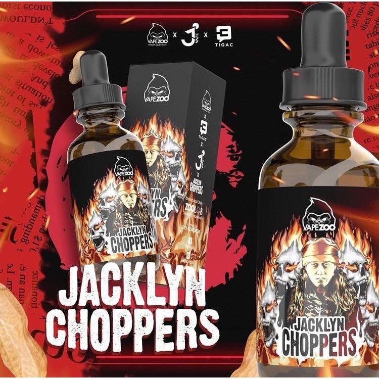 JACKLYN CHOOPERS BUTTER COLLIN NUT 60ML BY VAPEZOO - AUTHENTIC