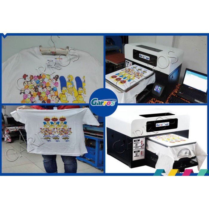 TERLARIS * Jasa Digital Printing Kaos Putih Satuan Custom DTG Sablon Print A4