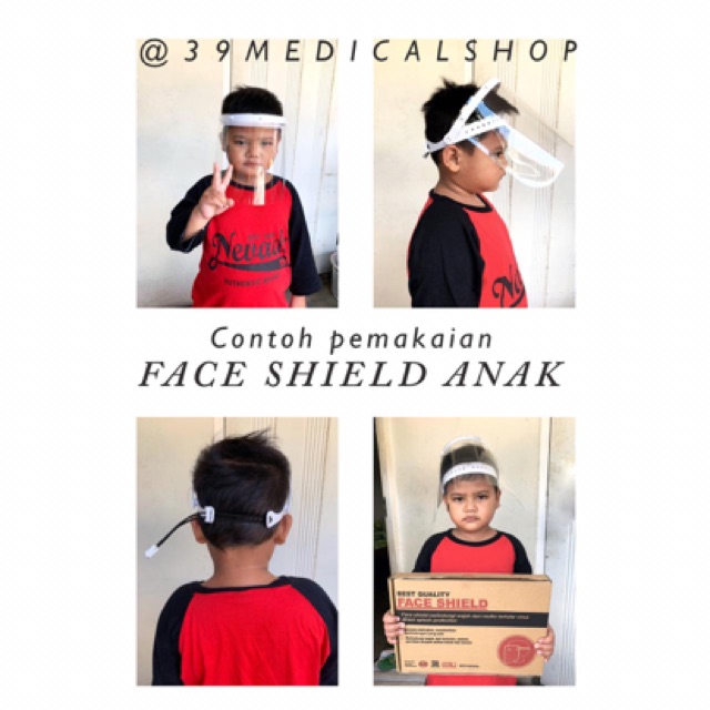 FACE SHIELD ANTI DEBU DAN ANTI VIRUS-FACE SHIELD ANAK