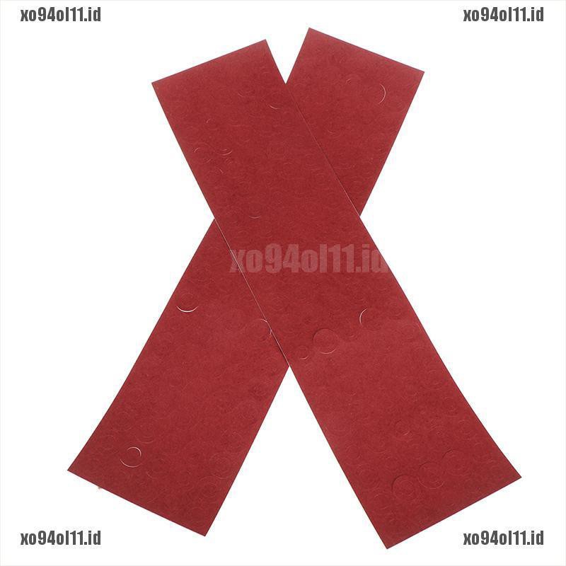 【XO@COD】200pcs 18650 battery insulator insulation ring adhesive cardboard paper red