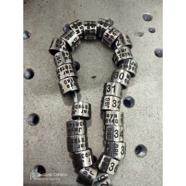 RING BURUNG MERPATI BAJA LASER