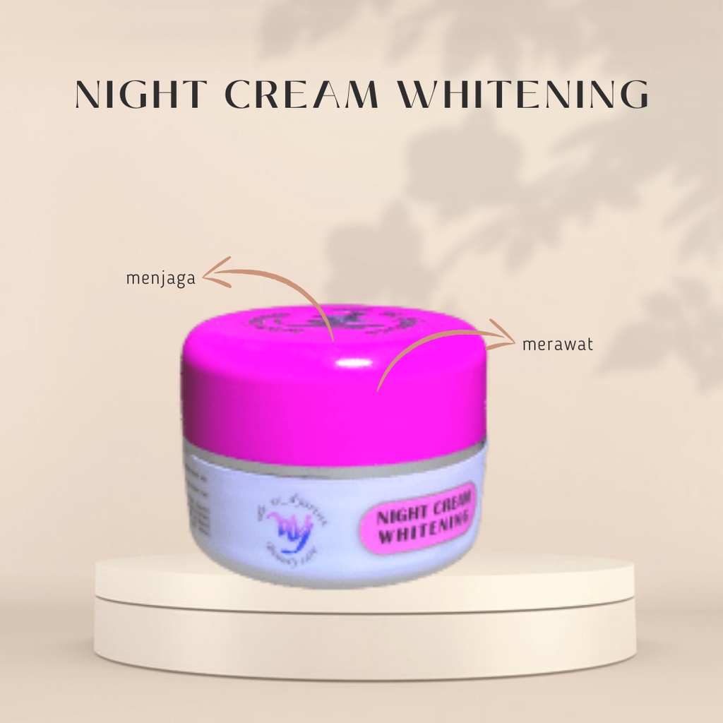 Night Cream Glowing Bpom Dr. Widyarini Night Cream Whitening Krim Malam Pemutih Wajah Ampuh Untuk Kulit Normal BONUS Hand Sanitizer &amp; FREE Packing Bubble Wrap