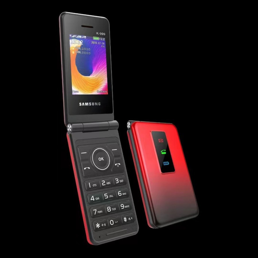 Handphone Samsung LIPAT K999 Dual Sim Hp Samsung K 999 Flip Camera Hp Jadul-1