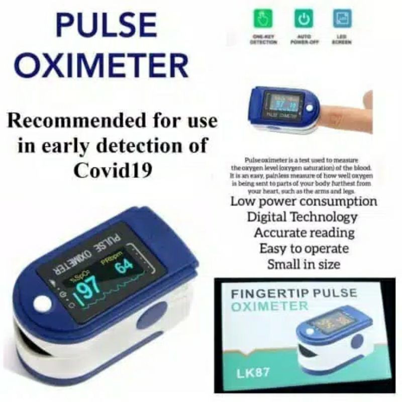 PULSE FINGER OXYMETER ALAT UKUR KADAR OKSIGEN DALAM DARAH/ OKSIMETER MURAH PROMO LK88