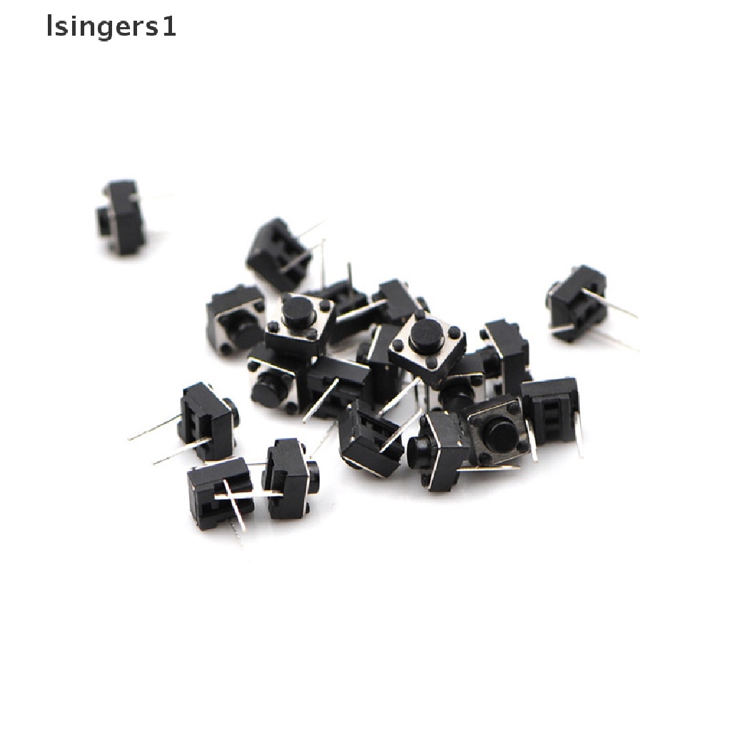 (lsingers1) 20pcs Saklar Tekan Tactile 2 Pin 6x6 X 5mm