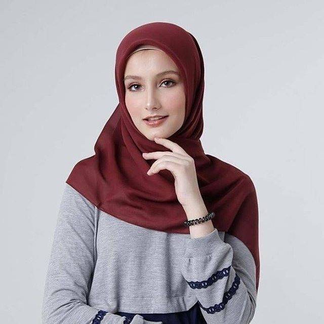 Jilbab Zoya Scarf Maruna Plain Murah