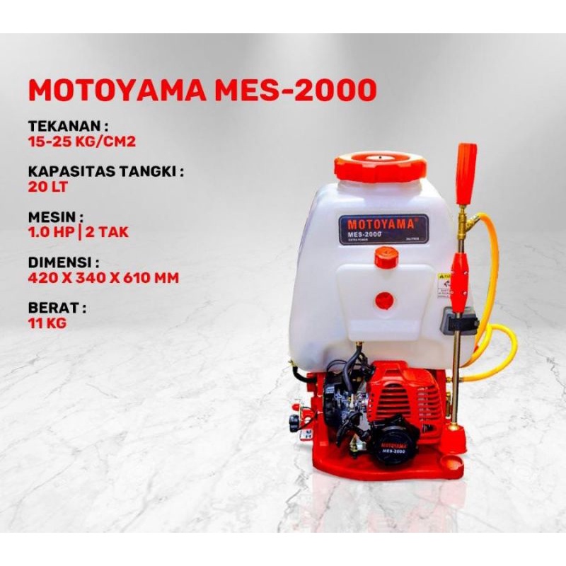 MES2000 Power Sprayer 2 Tak - Semprot Hama - Mesin Semprot