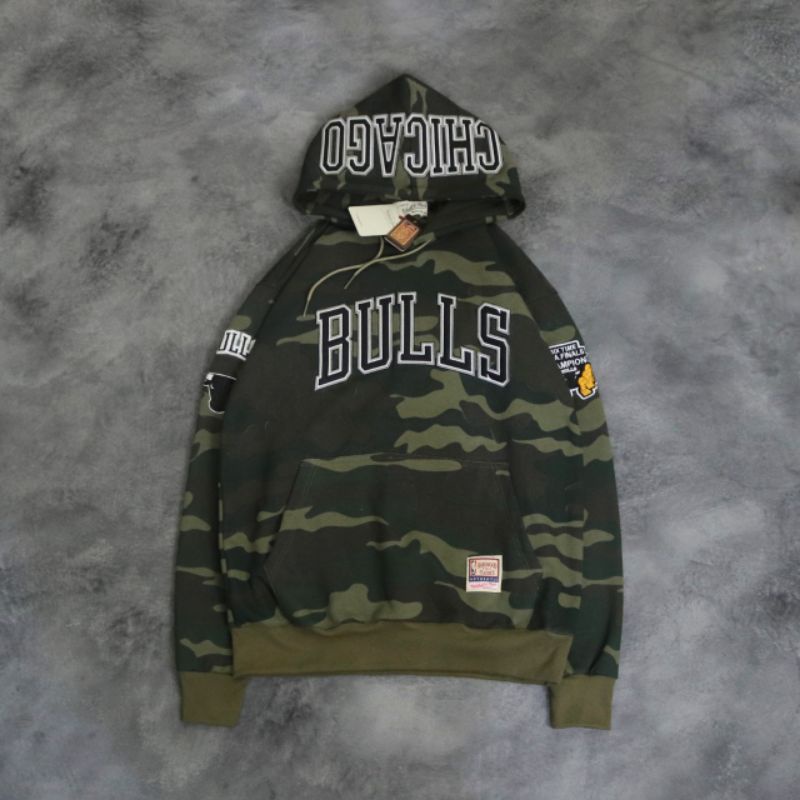 HOODIE JAKET SWEATER CHICAGO BULLS CAMO FULLTAG &amp; LABEL