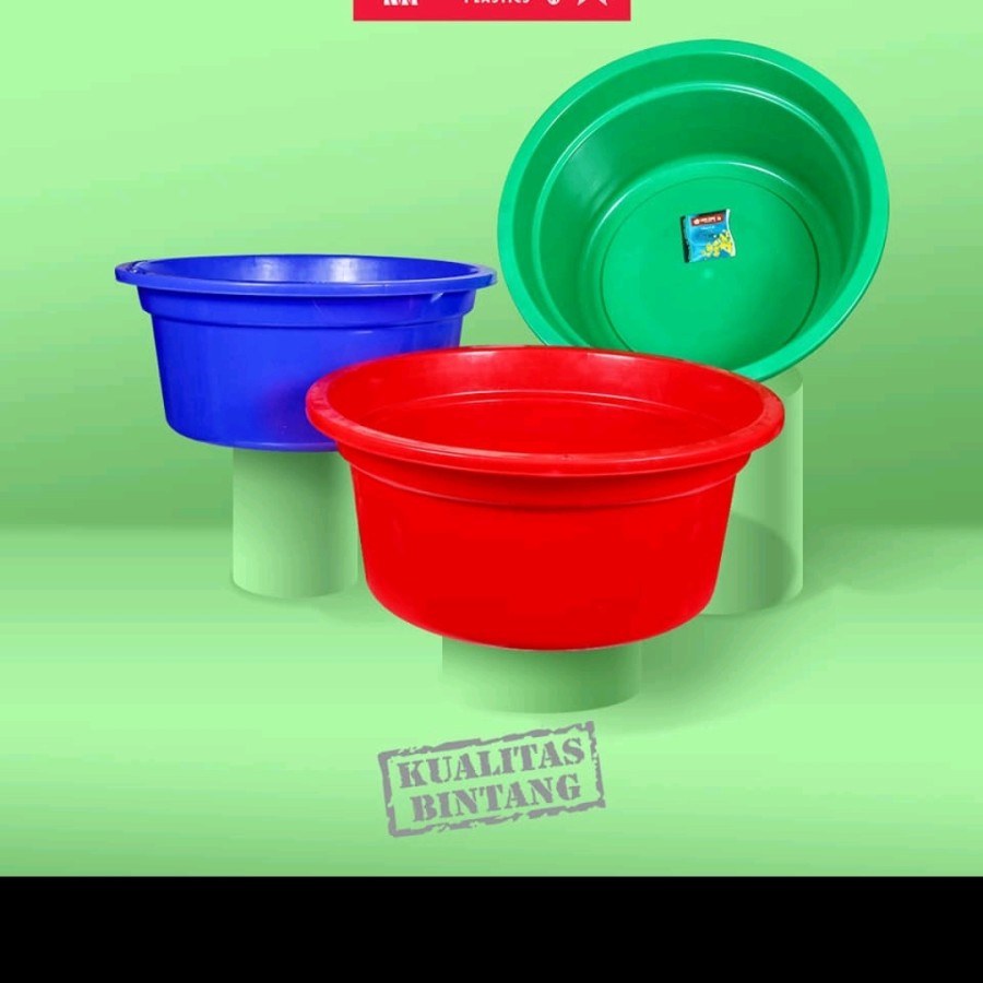 Basin Ember Bak Tampung Air Jumbo Besar Serbaguna Plastik Premium Lion Star Bathtub Bak Kamar Mandi 