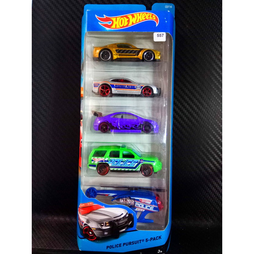 Hot wheels police hot sale pursuit 5 pack