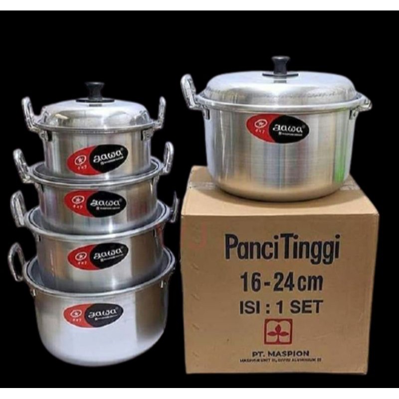 Panci set Jawa Maspion isi 5 pcs free buble wrap insya Allah aman