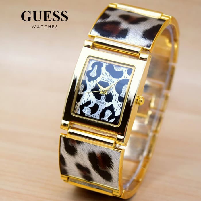 promo Jam Tangan Wanita Guess Leopard  terlaris