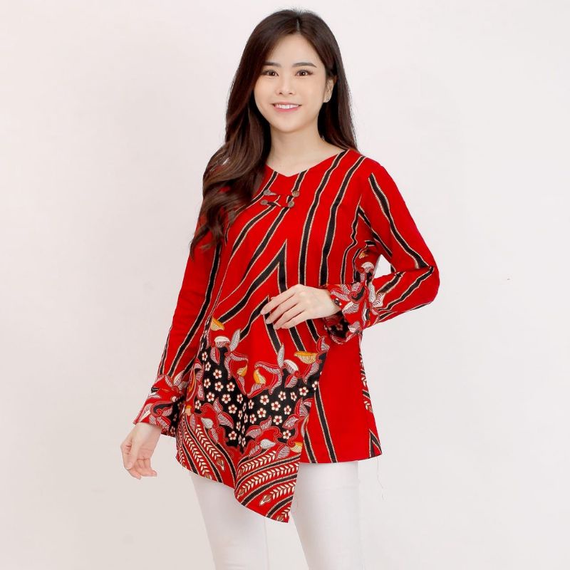 Batik wanita - Atasan blouse batik wanita fashion 517