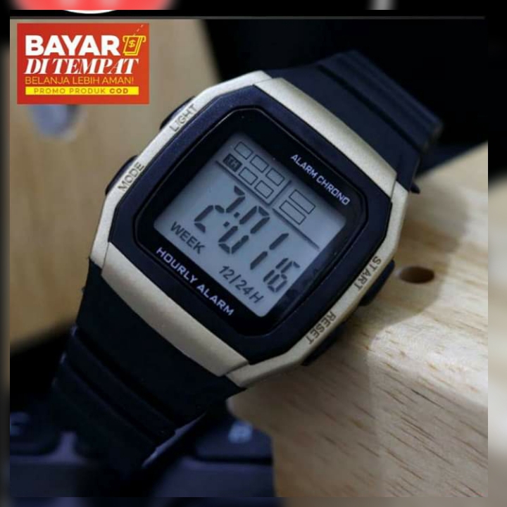 JAM TANGAN DIGITAL RUBBER CASUAL UNISEX Q***Q