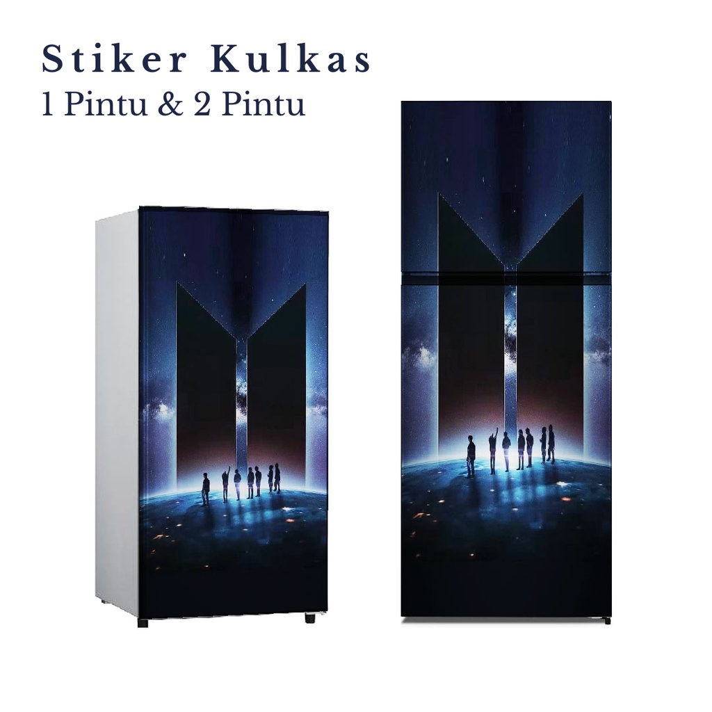 Stiker Kulkas 1 Pintu dan 2 Pintu motif BTS-19 - FX