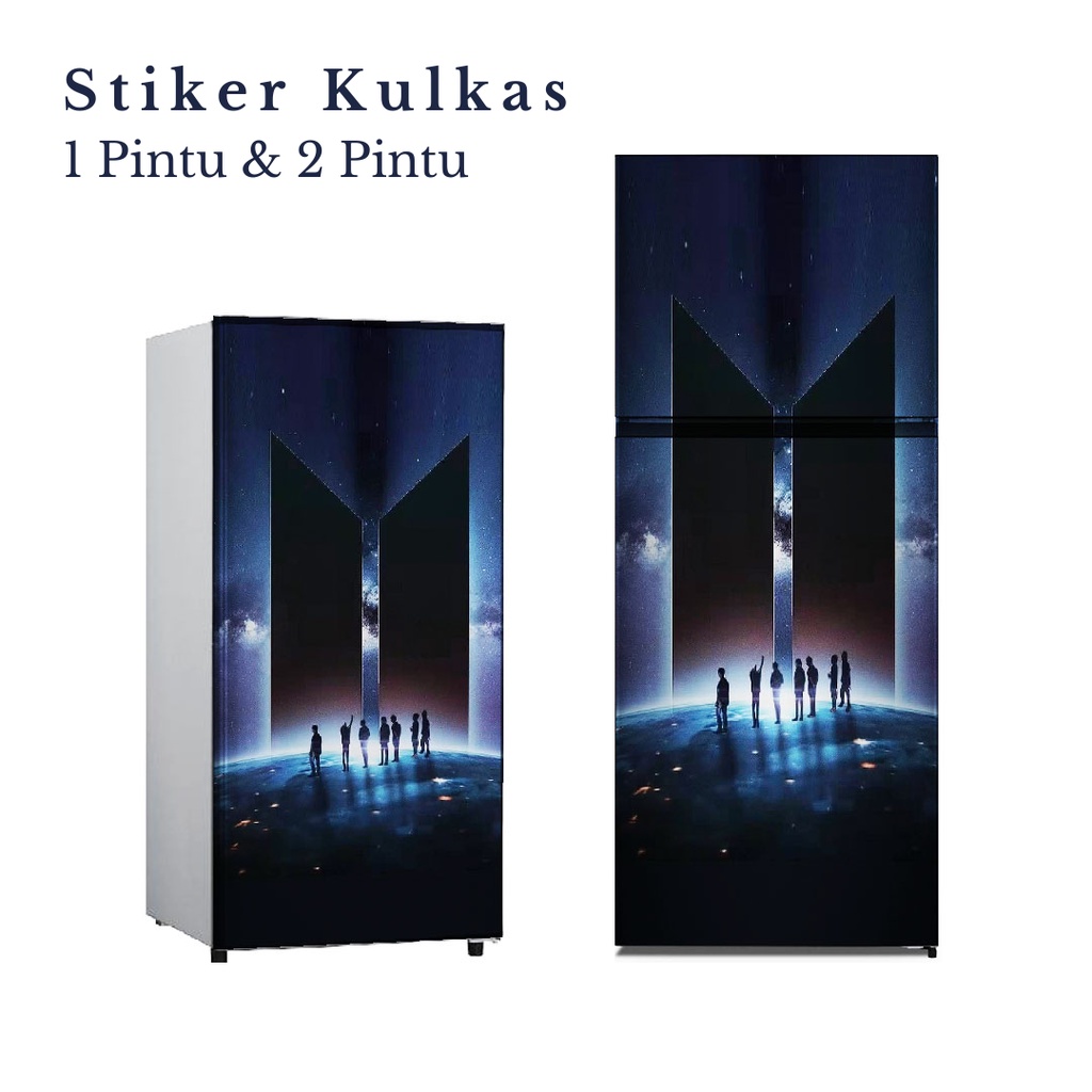 Stiker Kulkas 1 Pintu dan 2 Pintu motif BTS-19 - FM