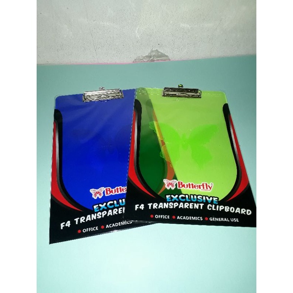 

Clipboard transparan F4 Butterfly