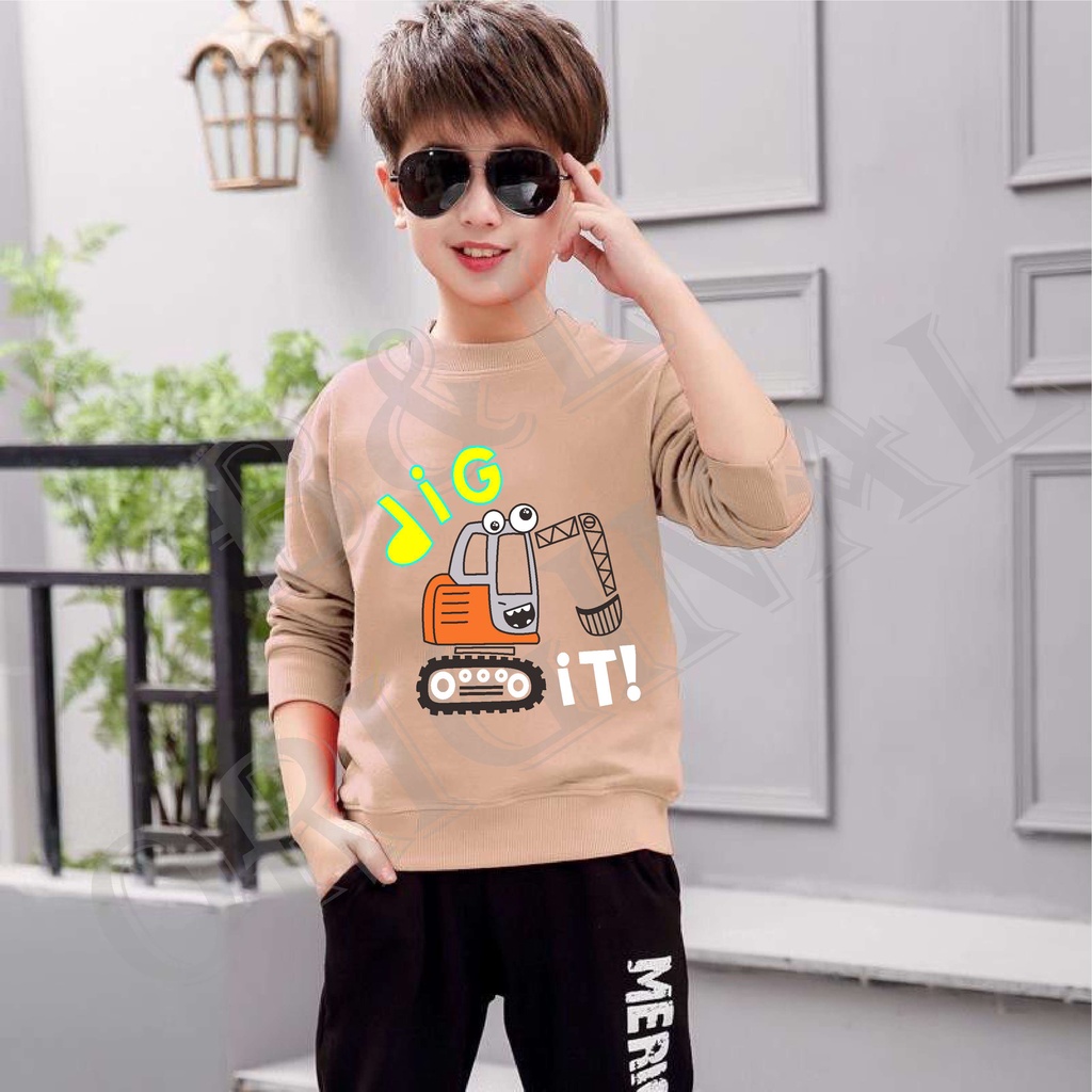 BS//COD//BAJU KAOS ANAK ANAK DIG/TANGAN PANJANG GOOD QUALITY