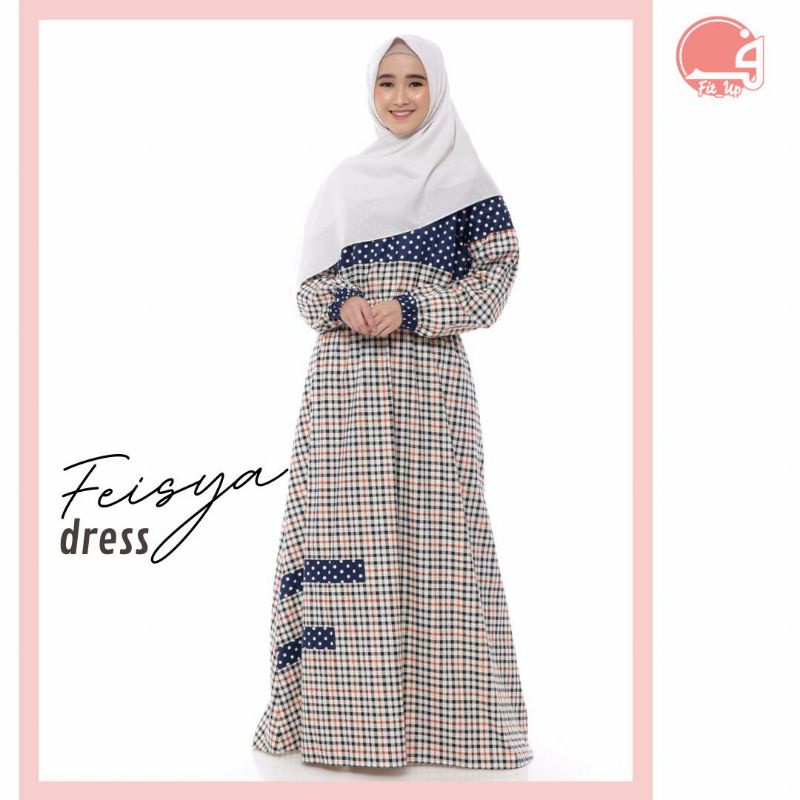 Gamis Katun Jepang Ori Feisya Dress by Fitup - gamis unik dan lucu